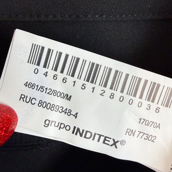 Zara NWT Wide Leg High Rise Black Trouser Pants M - Office, Casual, Versatile - Picture 10 of 12